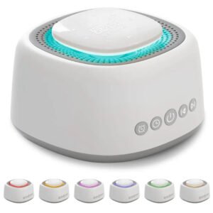 white noise sound machine – 50 sounds, 9 light options