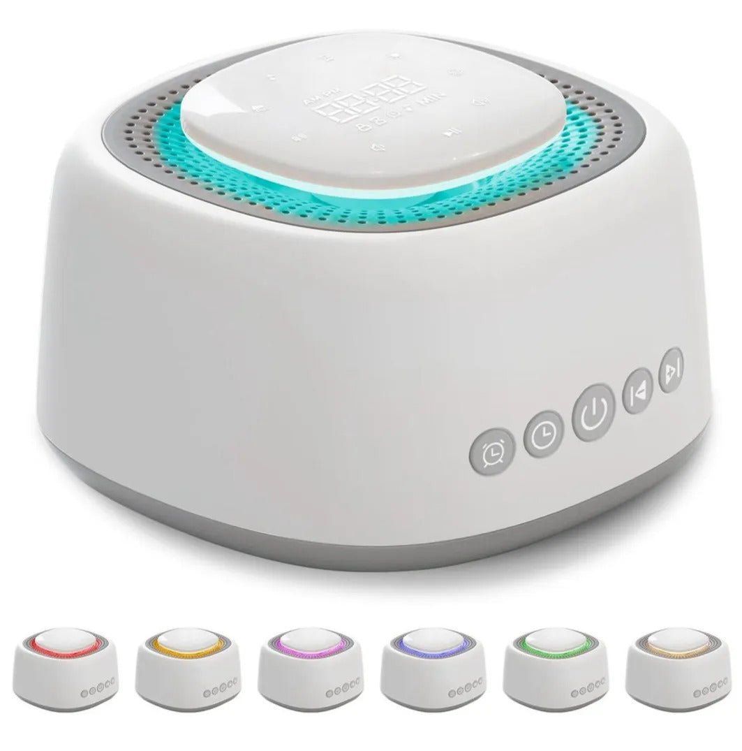 white noise sound machine – 50 sounds, 9 light options white noise sound machine – 50 sounds, 9 light options