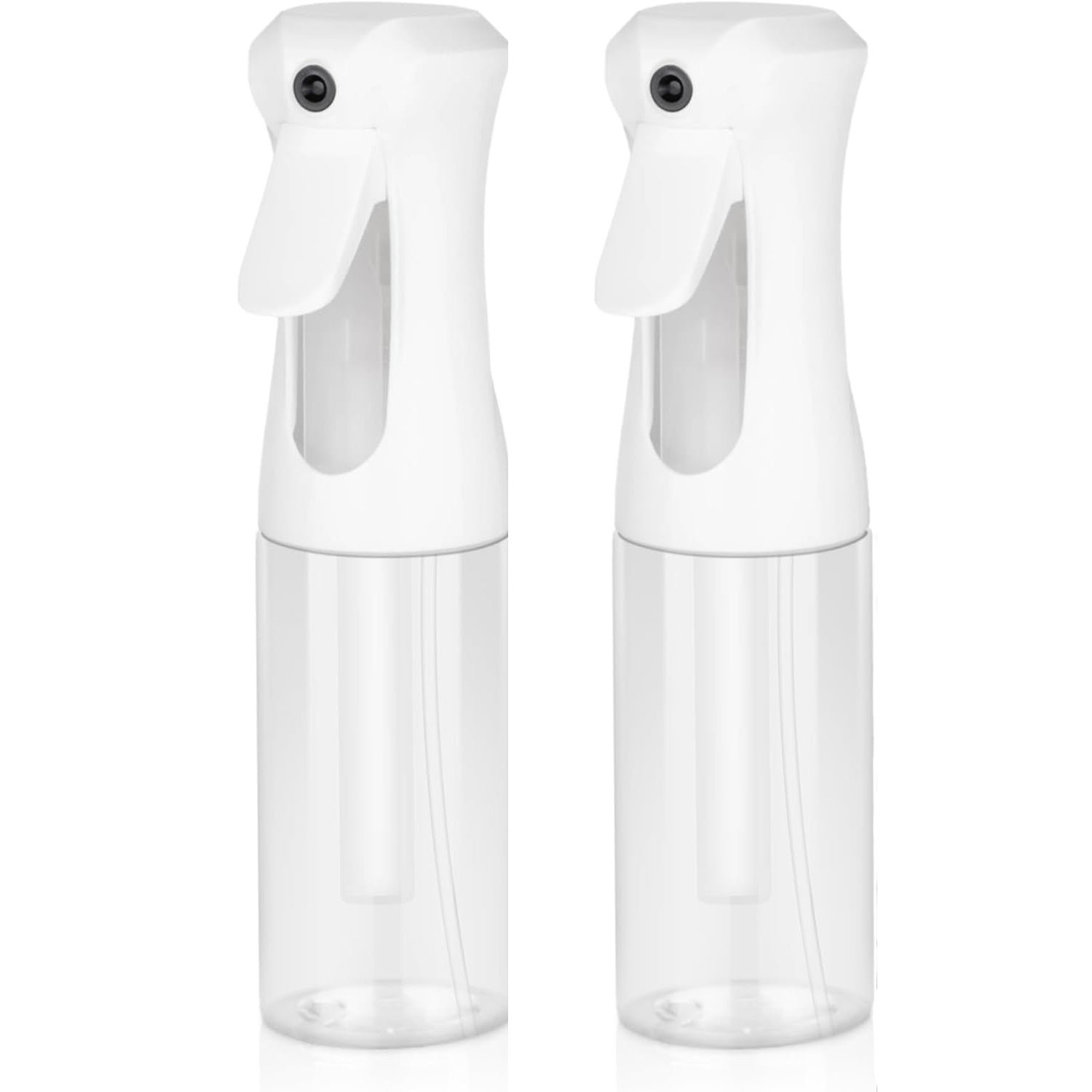 2pk ultra fine continuous mist spray bottle – leak proof, bpa free, 10oz