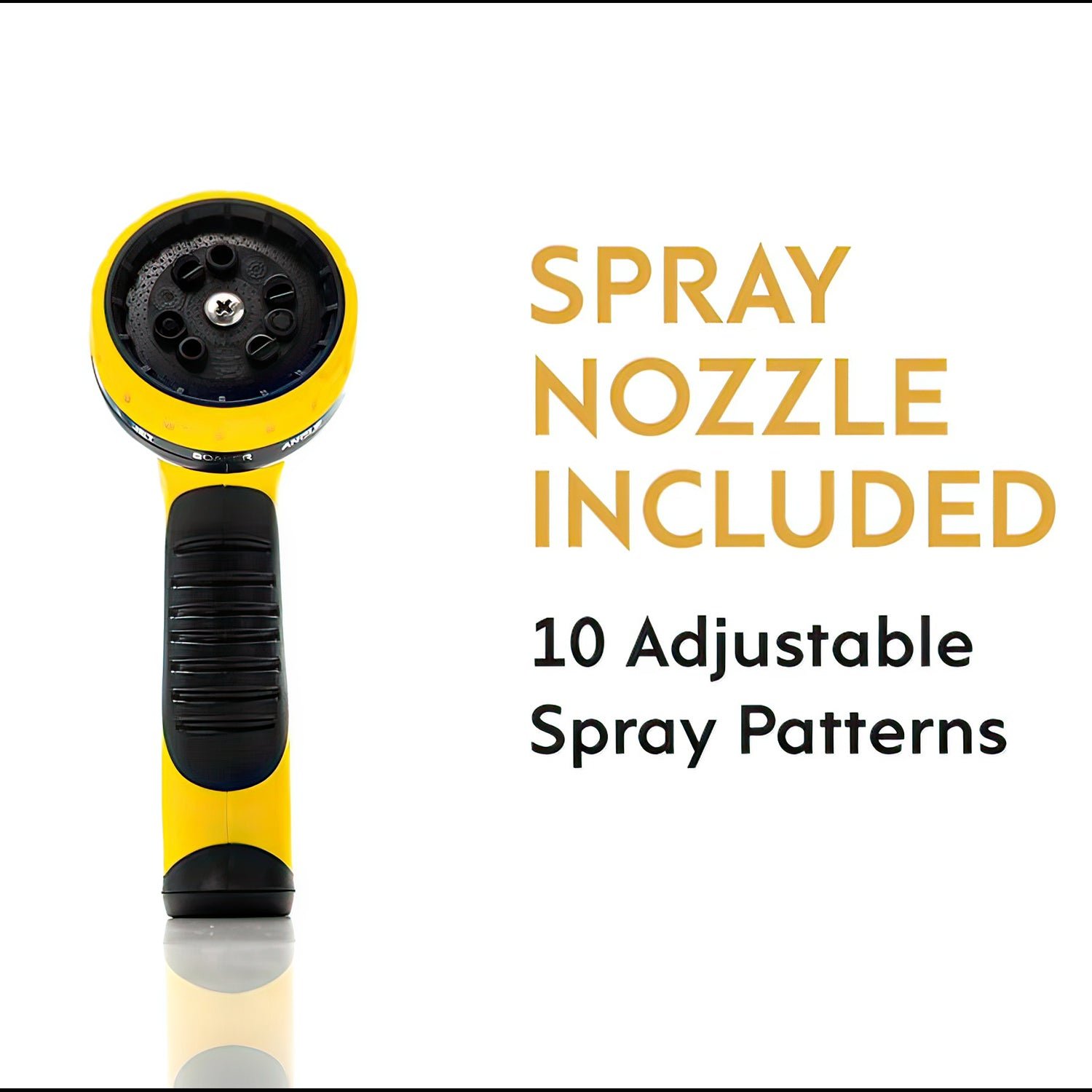 50ft expandable garden hose with brass fittings & 5 pattern nozzle – tangle free design 50ft expandable garden hose with brass fittings & 5 pattern nozzle – tangle free design