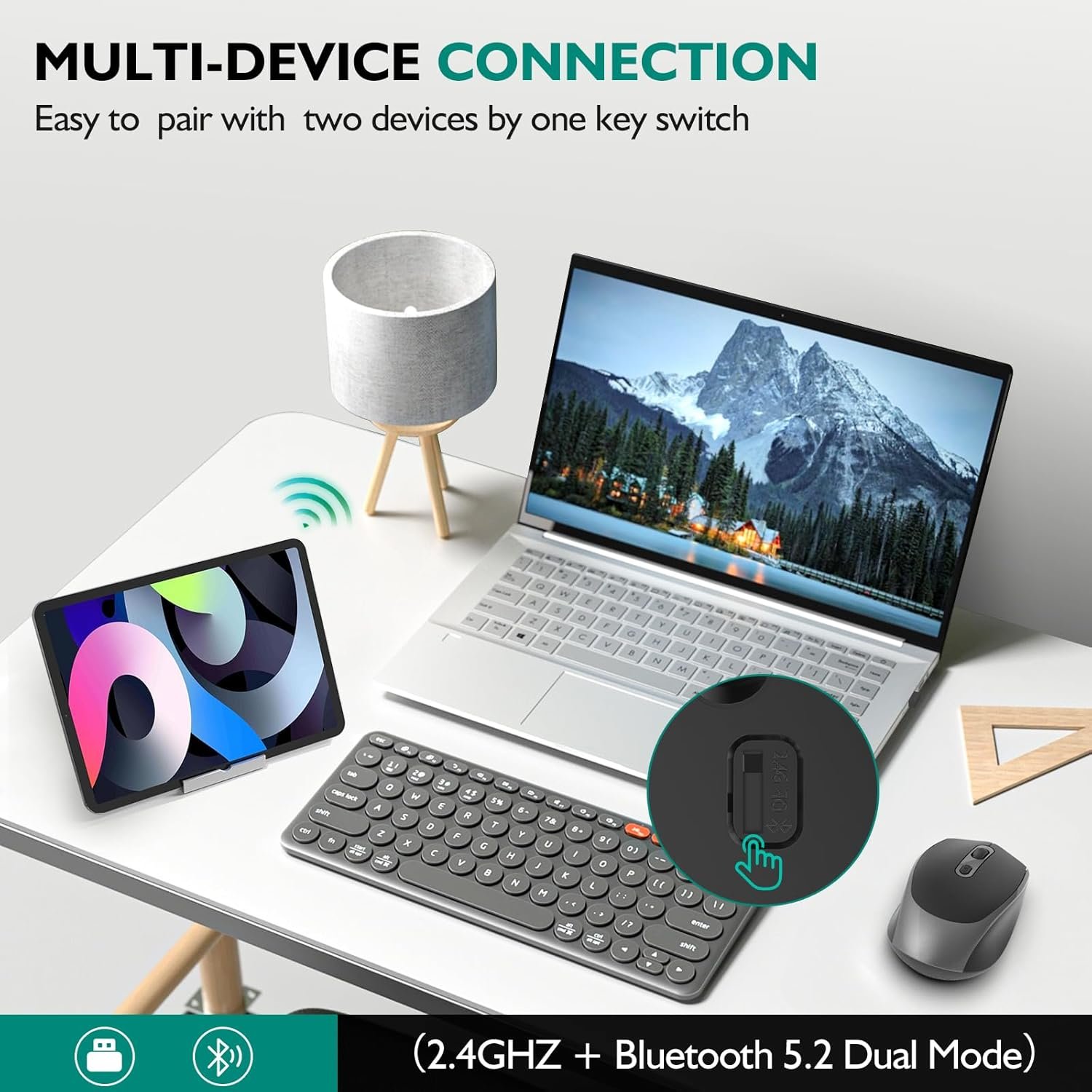 rechargeable bluetooth wireless mouse – silent, compact, dual mode rechargeable bluetooth wireless mouse – silent, compact, dual mode