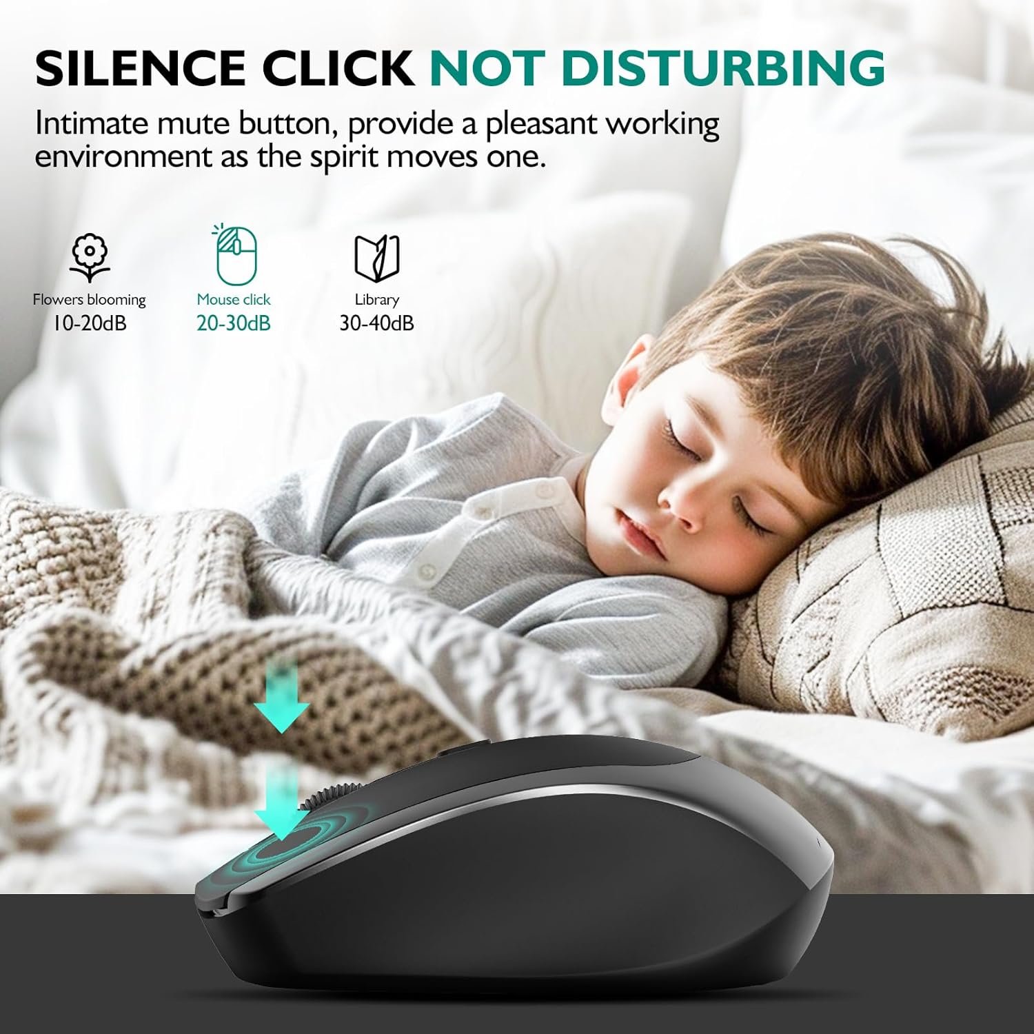 rechargeable bluetooth wireless mouse – silent, compact, dual mode rechargeable bluetooth wireless mouse – silent, compact, dual mode