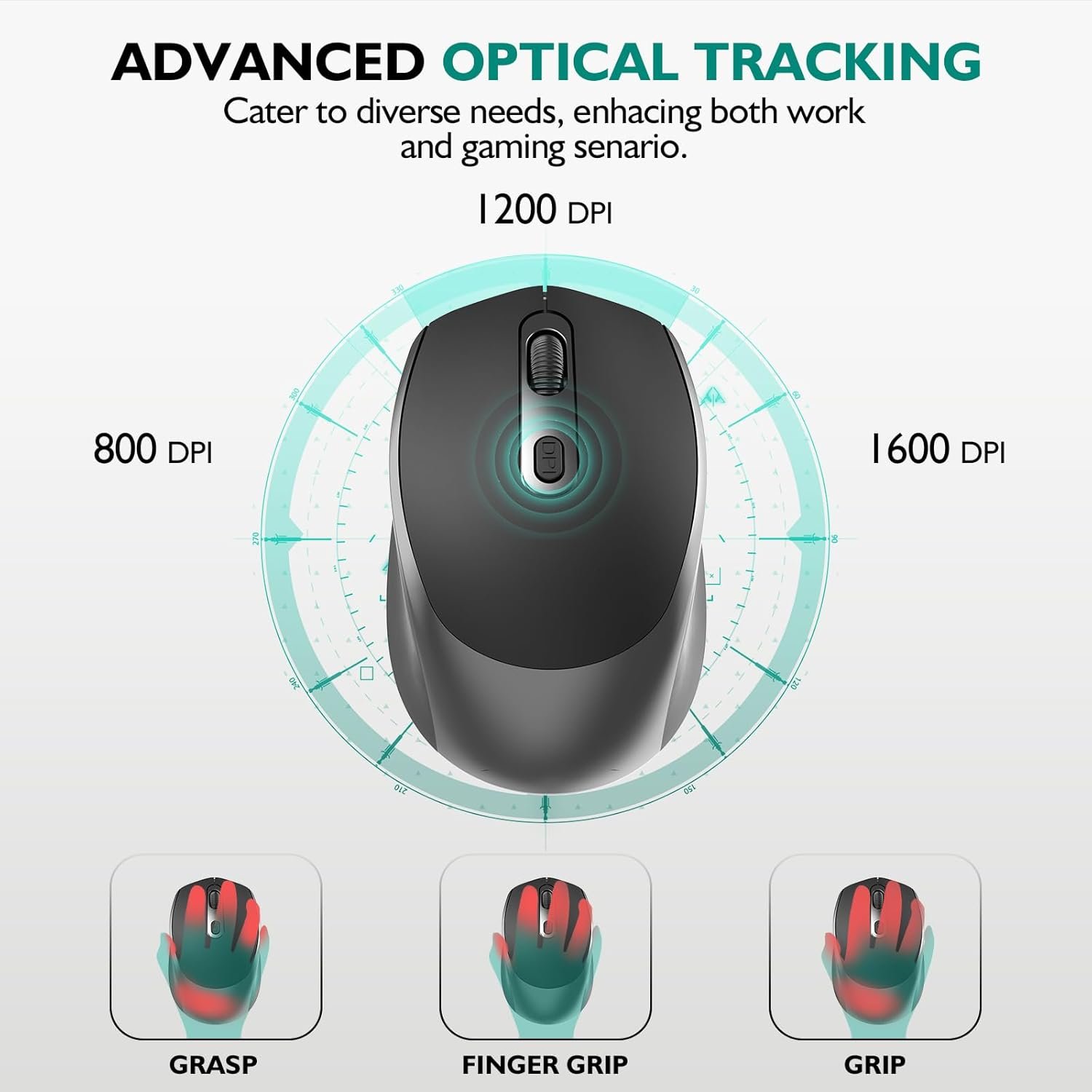 rechargeable bluetooth wireless mouse – silent, compact, dual mode rechargeable bluetooth wireless mouse – silent, compact, dual mode