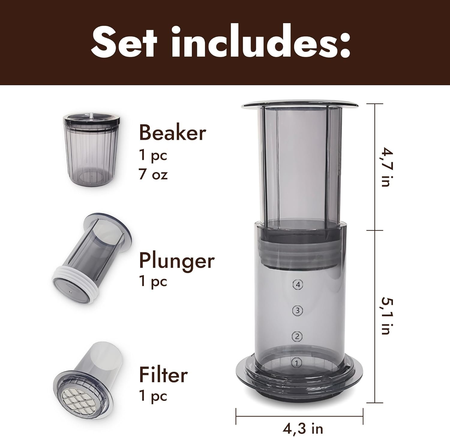 portable coffee press maker – 7 oz compact manual brewer for travel & home portable coffee press maker – 7 oz compact manual brewer for travel & home