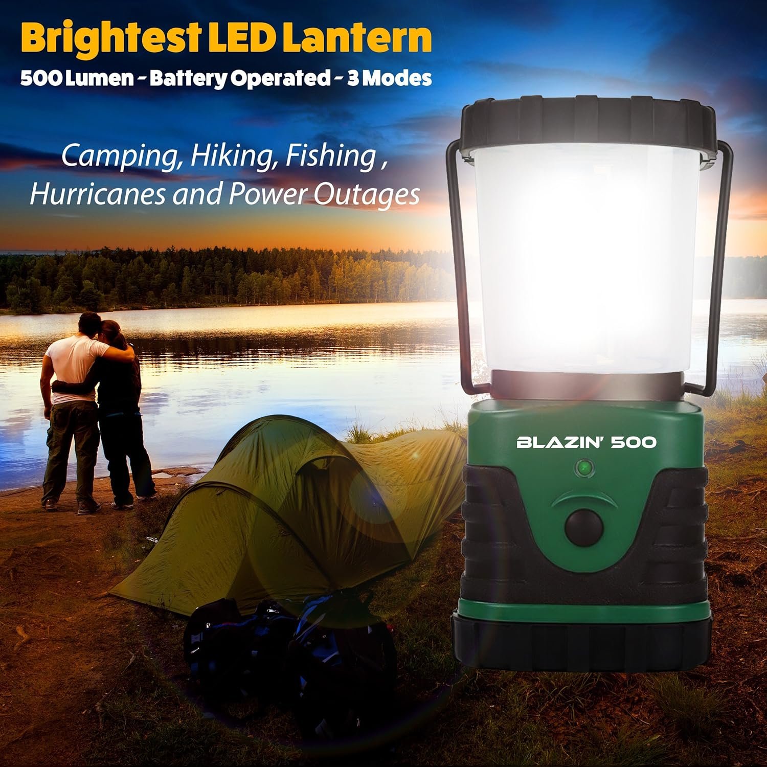 blazin' 500 led lantern – battery powered emergency & camping light blazin' 500 led lantern – battery powered emergency & camping light