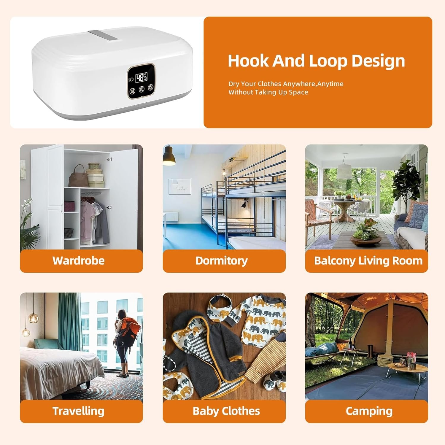 portable mini clothes dryer with remote – uv cleaning & folding hangers portable mini clothes dryer with remote – uv cleaning & folding hangers