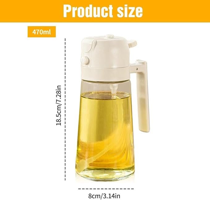 2 in 1 oil dispenser & sprayer – dual mode olive oil bottle 2 in 1 oil dispenser & sprayer – dual mode olive oil bottle