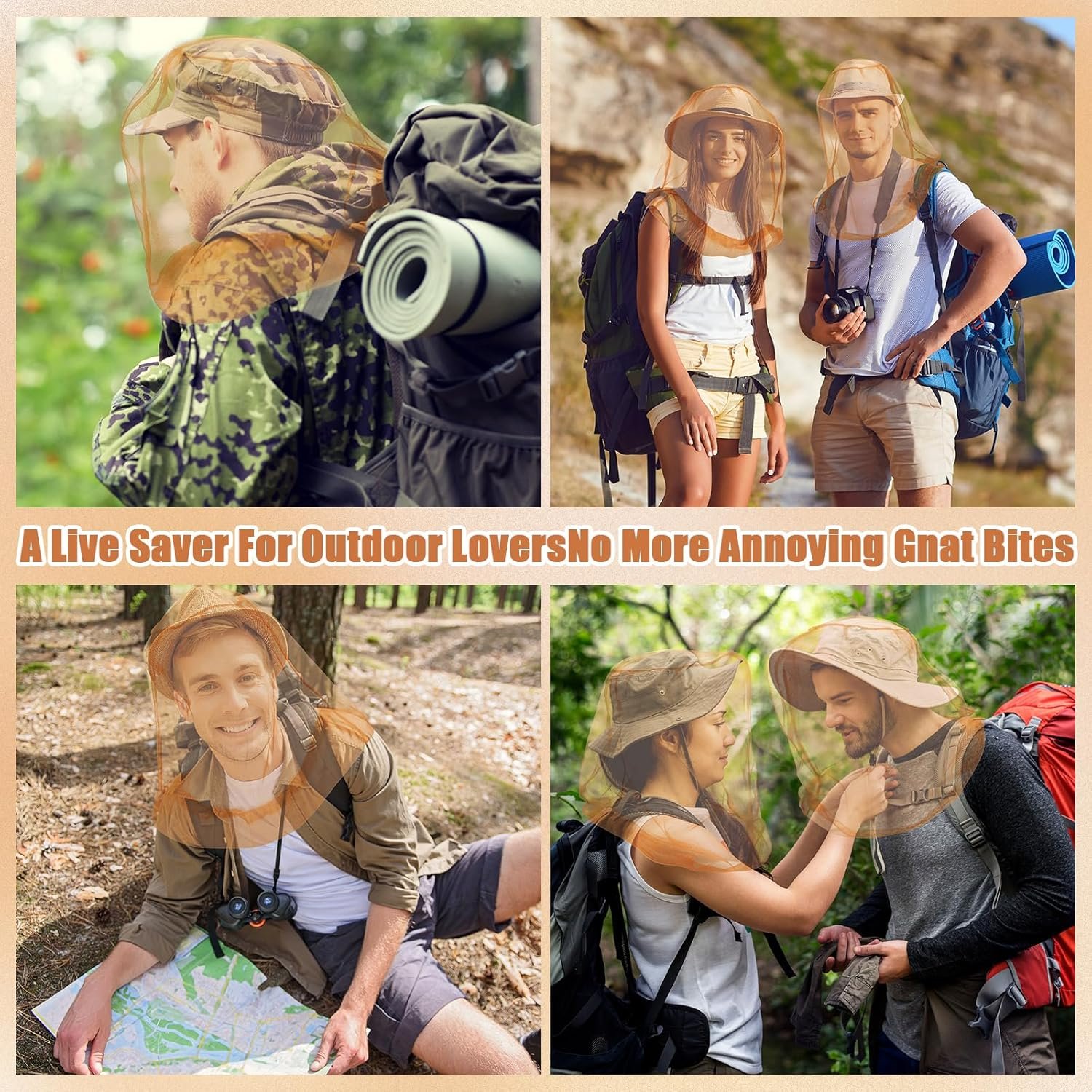 4pk mosquito head net – breathable nylon mesh face & neck protection with drawstring carry bags 4pk mosquito head net – breathable nylon mesh face & neck protection with drawstring carry bags