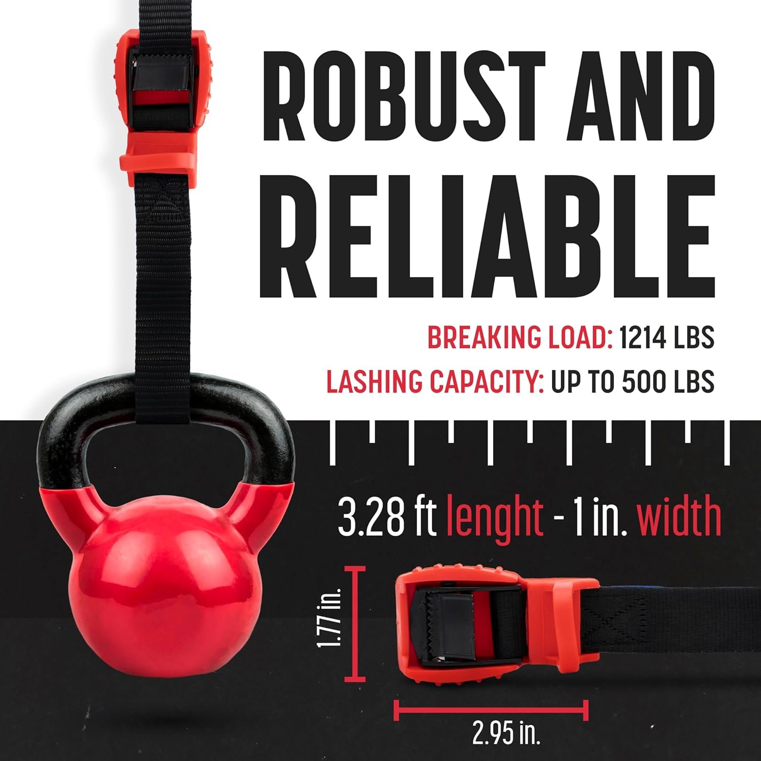 4pk magma 1" x 3.3' heavy duty cam buckle lashing straps 4pk magma 1" x 3.3' heavy duty cam buckle lashing straps