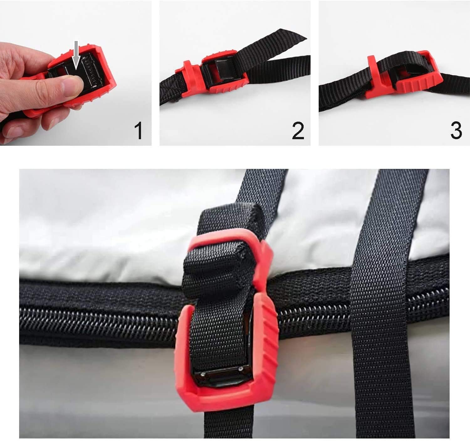 4pk magma 1" x 3.3' heavy duty cam buckle lashing straps 4pk magma 1" x 3.3' heavy duty cam buckle lashing straps