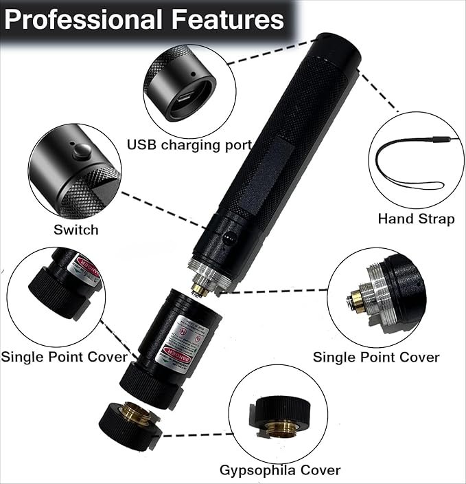 green high power laser pointer – long range, usb rechargeable, aluminum alloy body green high power laser pointer – long range, usb rechargeable, aluminum alloy body
