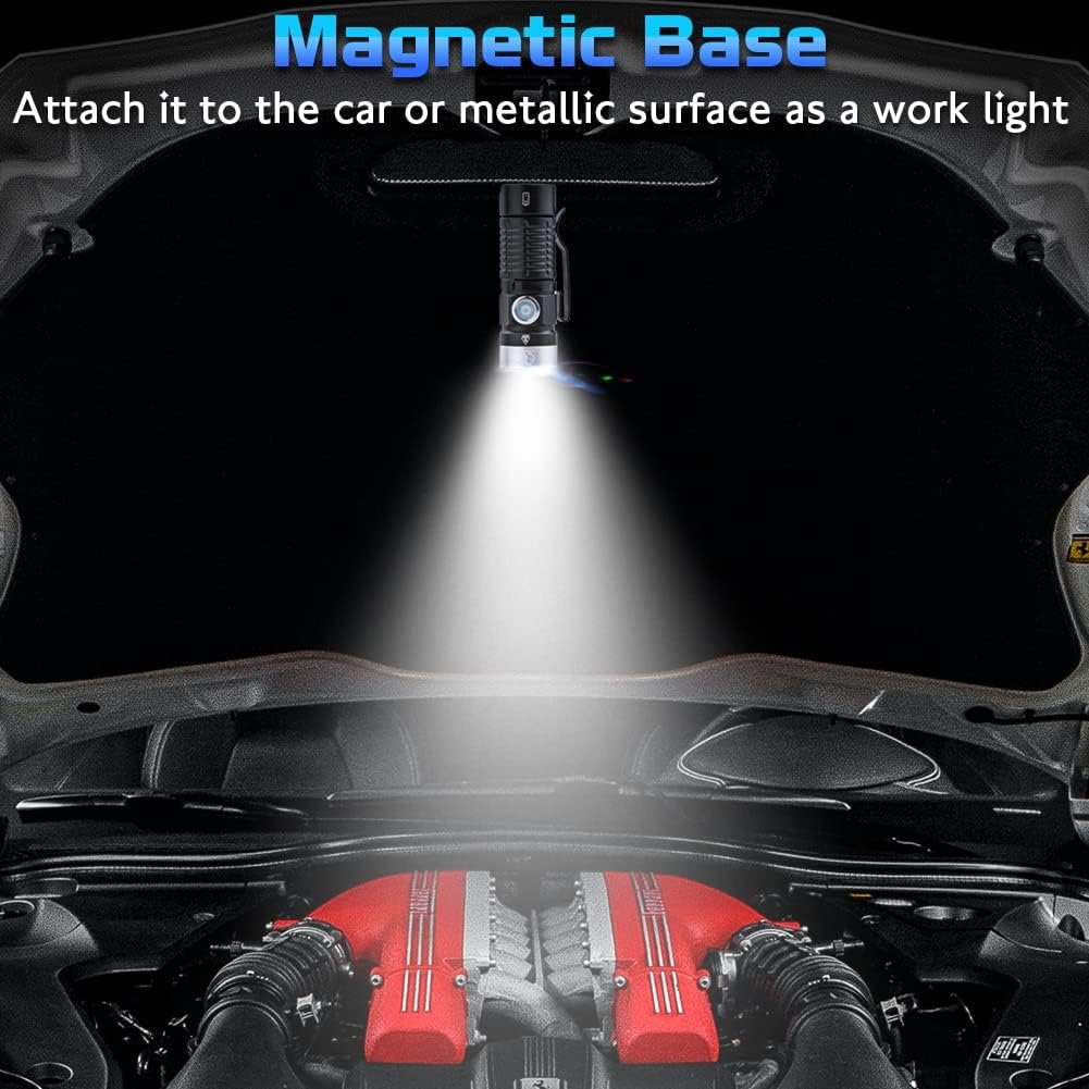 edc magnetic rechargeable tacticle flashlight – 500 lumens, firearm compatible edc magnetic rechargeable tacticle flashlight – 500 lumens, firearm compatible