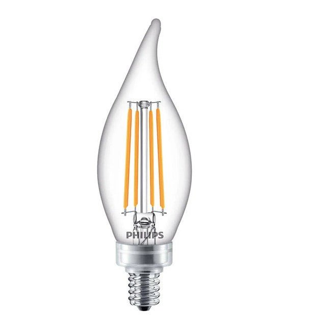 6pk philips 4.5w dimmable candelabra bulbs – clear 2700k 6pk philips 4.5w dimmable candelabra bulbs – clear 2700k