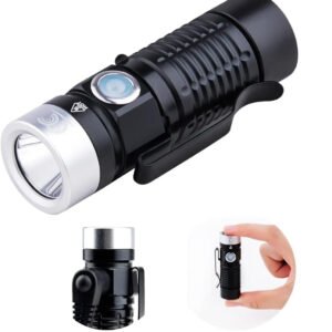 edc magnetic rechargeable tacticle flashlight – 500 lumens, firearm compatible
