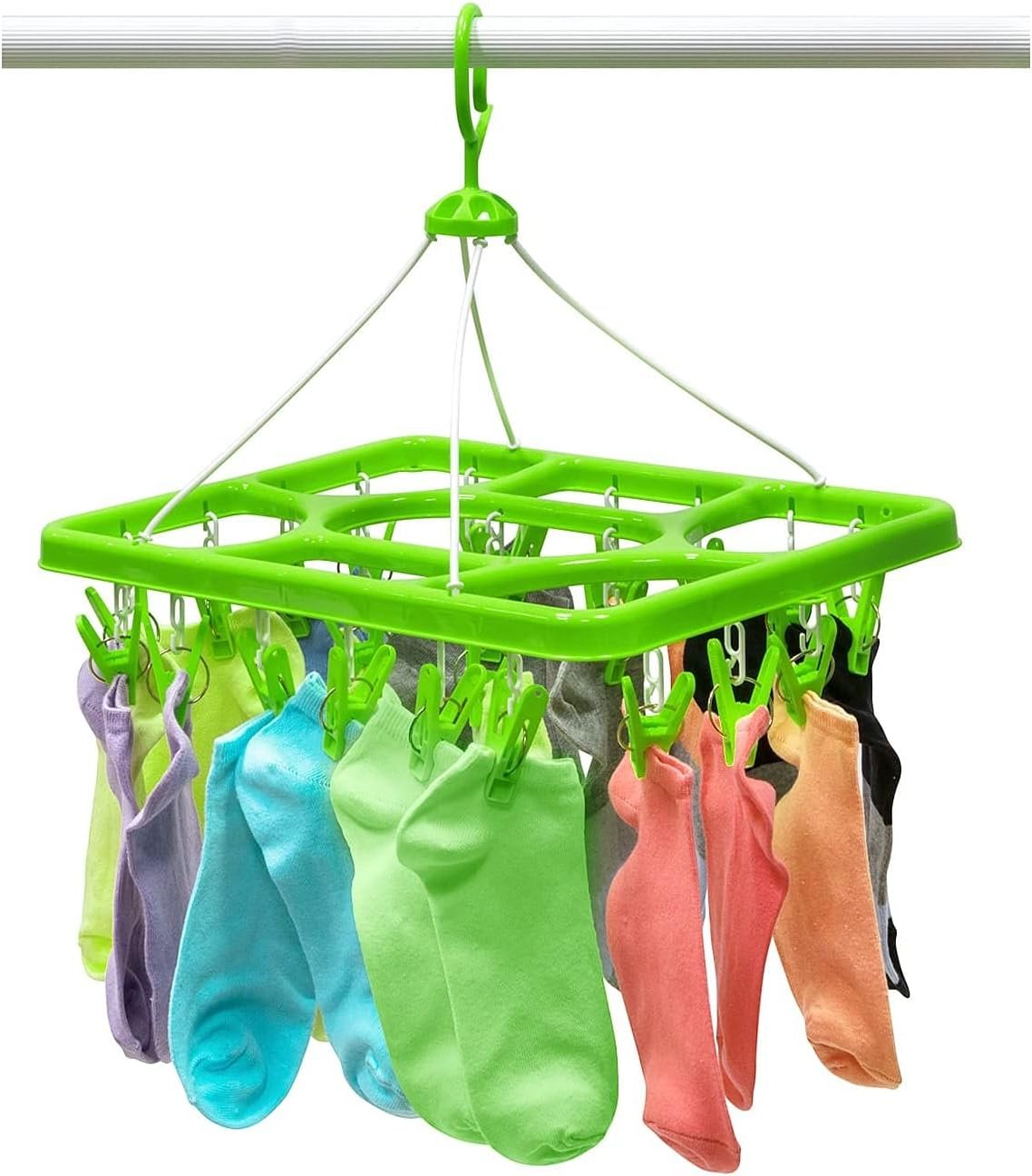 tatkraft laundry drying hanging rack – 24 clip portable clothes dryer tatkraft laundry drying hanging rack – 24 clip portable clothes dryer