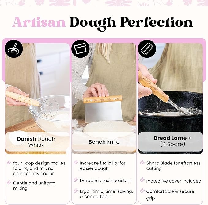 banneton bread proofing basket set of 2 – 9″ oval sourdough baskets with liners & tools banneton bread proofing basket set of 2 – 9″ oval sourdough baskets with liners & tools