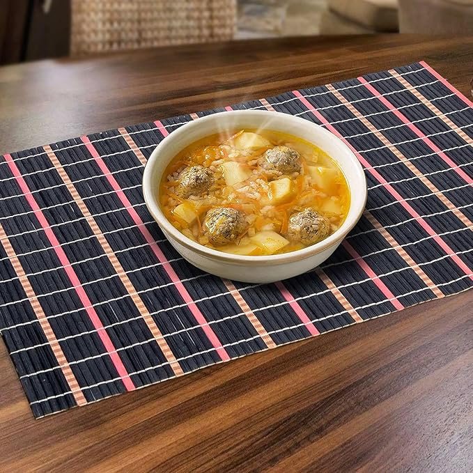 6pk tatkraft super natural bamboo table heat resistant placemats 6pk tatkraft super natural bamboo table heat resistant placemats