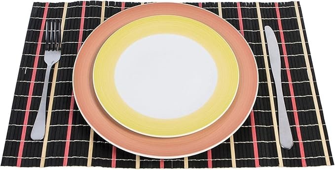 6pk tatkraft super natural bamboo table heat resistant placemats 6pk tatkraft super natural bamboo table heat resistant placemats