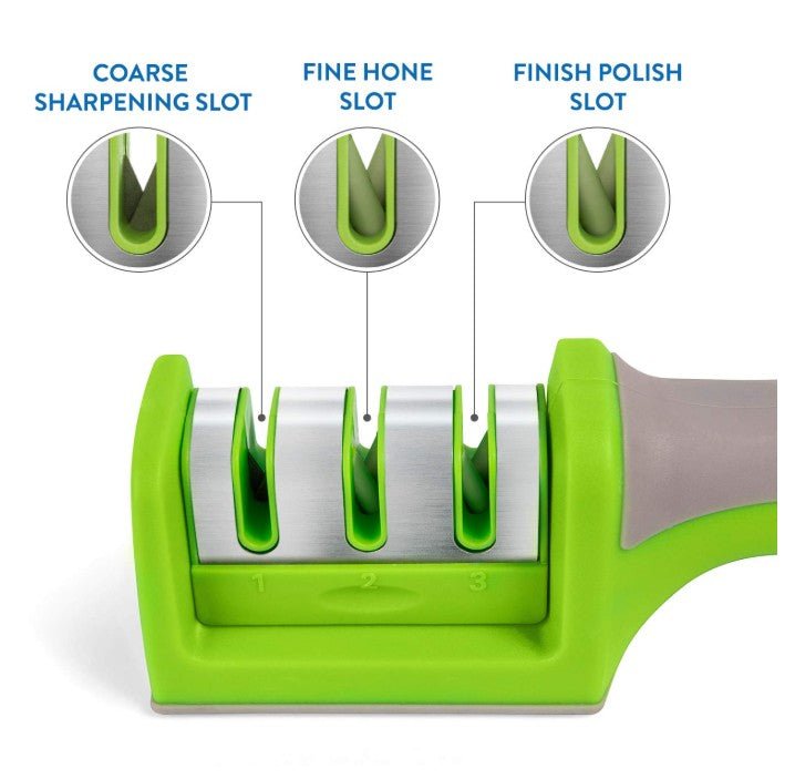 worker wonder sharp professional knife sharpener – non slip base – 3 stage system worker wonder sharp professional knife sharpener – non slip base – 3 stage system