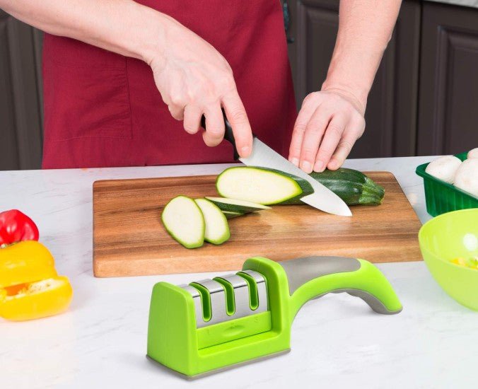 worker wonder sharp professional knife sharpener – non slip base – 3 stage system worker wonder sharp professional knife sharpener – non slip base – 3 stage system