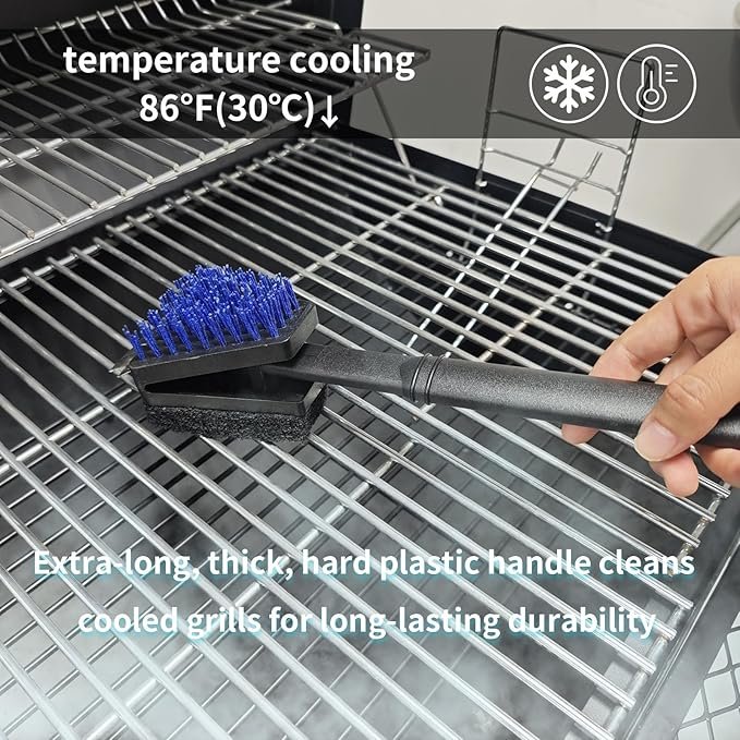 nylon grill brush – no wire bristle bbq cleaning kit with safe scraper nylon grill brush – no wire bristle bbq cleaning kit with safe scraper