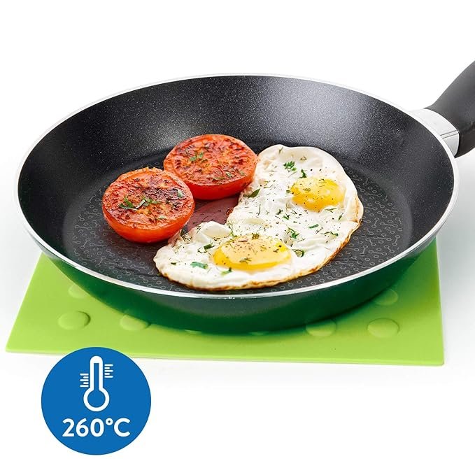 set of 2 silicone pot holders & trivets – heat resistant multifunctional mats – green set of 2 silicone pot holders & trivets – heat resistant multifunctional mats – green