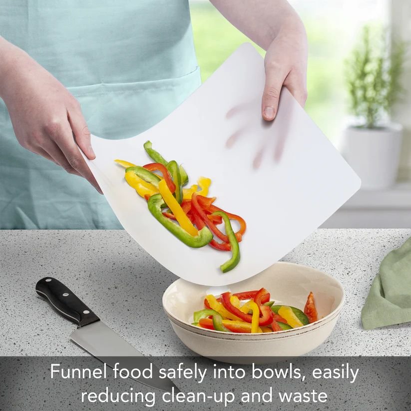 set of 2 flexible cutting board mats – clear frosted – bpa free – made in usa set of 2 flexible cutting board mats – clear frosted – bpa free – made in usa