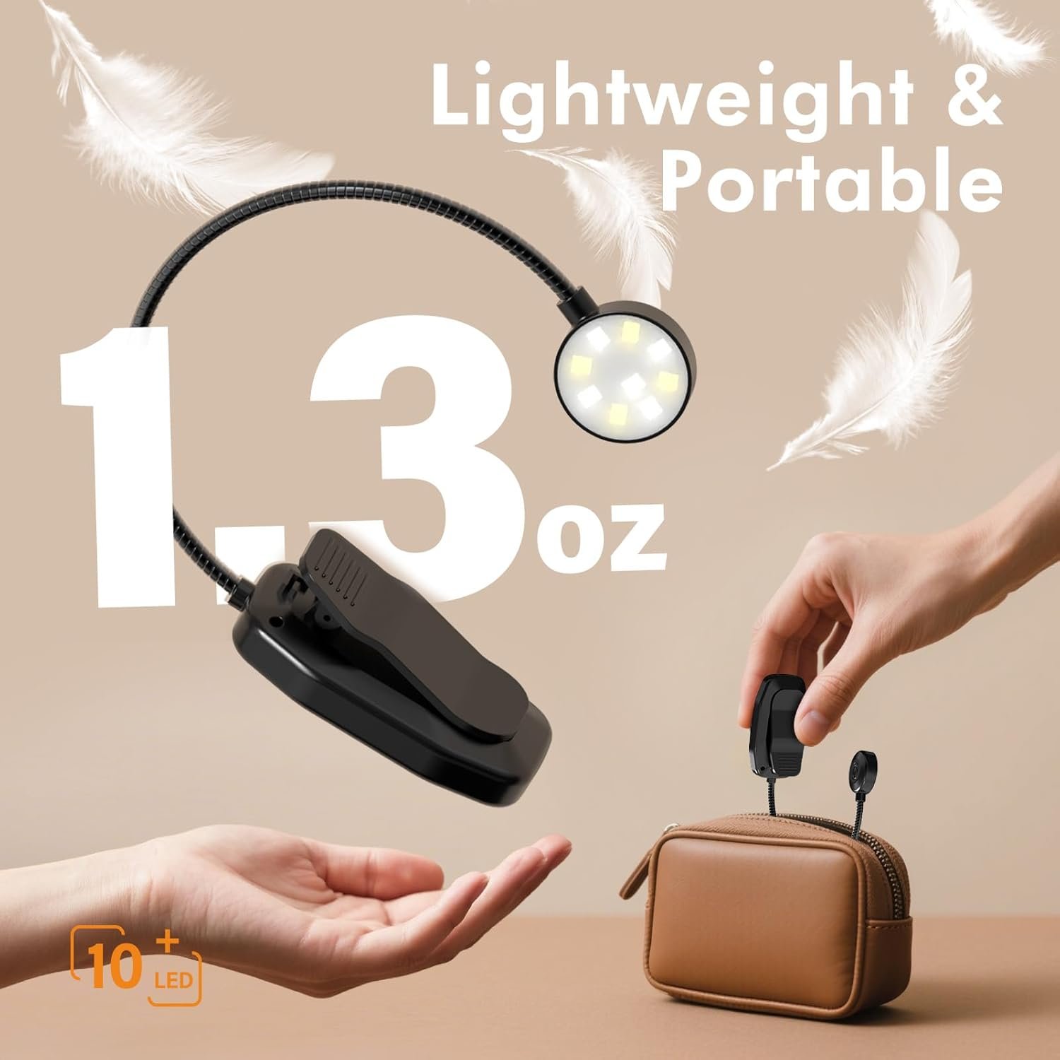 rechargeable book light – clip on reading lamp – 3 color temperatures & adjustable brightness rechargeable book light – clip on reading lamp – 3 color temperatures & adjustable brightness