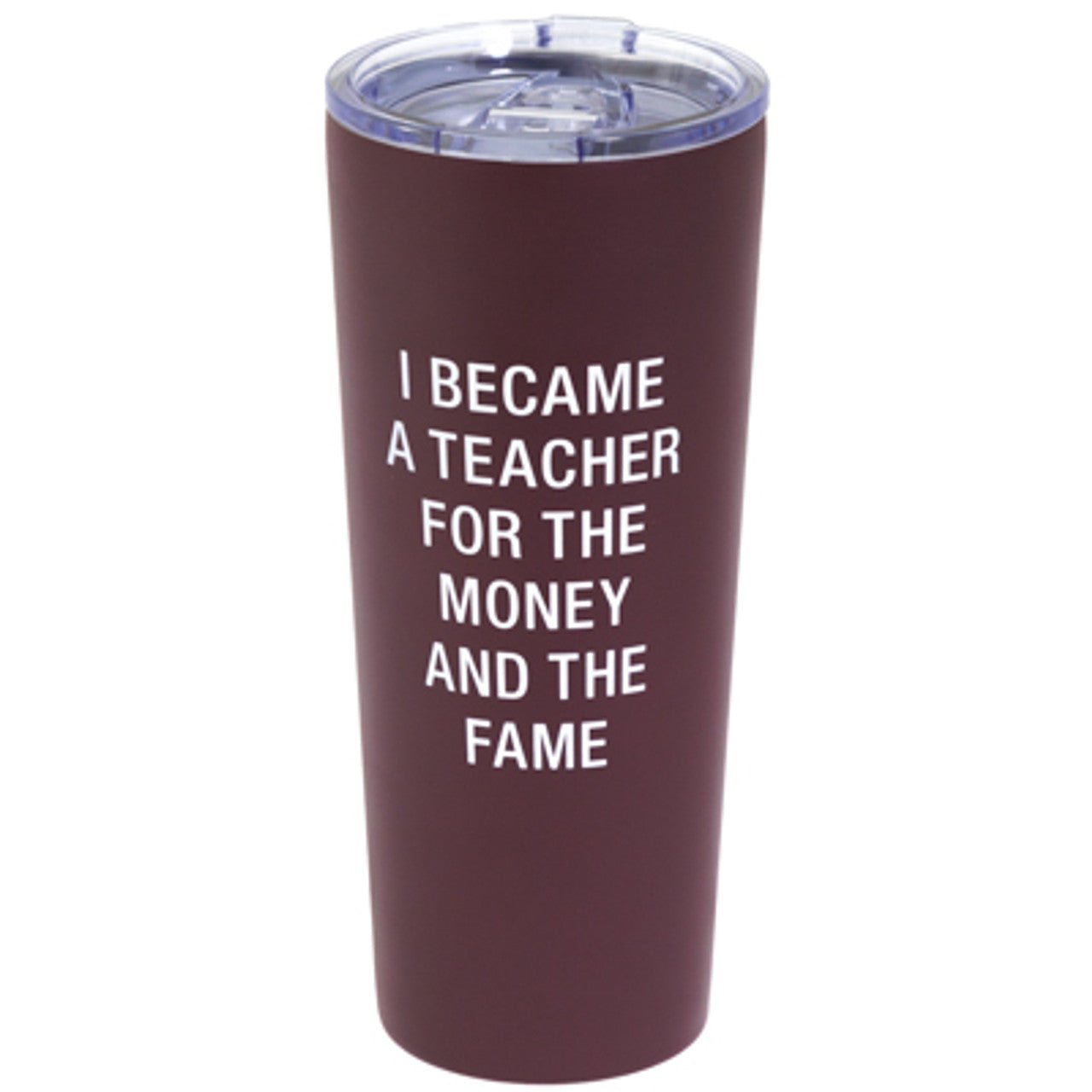 22oz "i became a teacher" double walled stainless steel travel tumbler leak proof 22oz "i became a teacher" double walled stainless steel travel tumbler leak proof