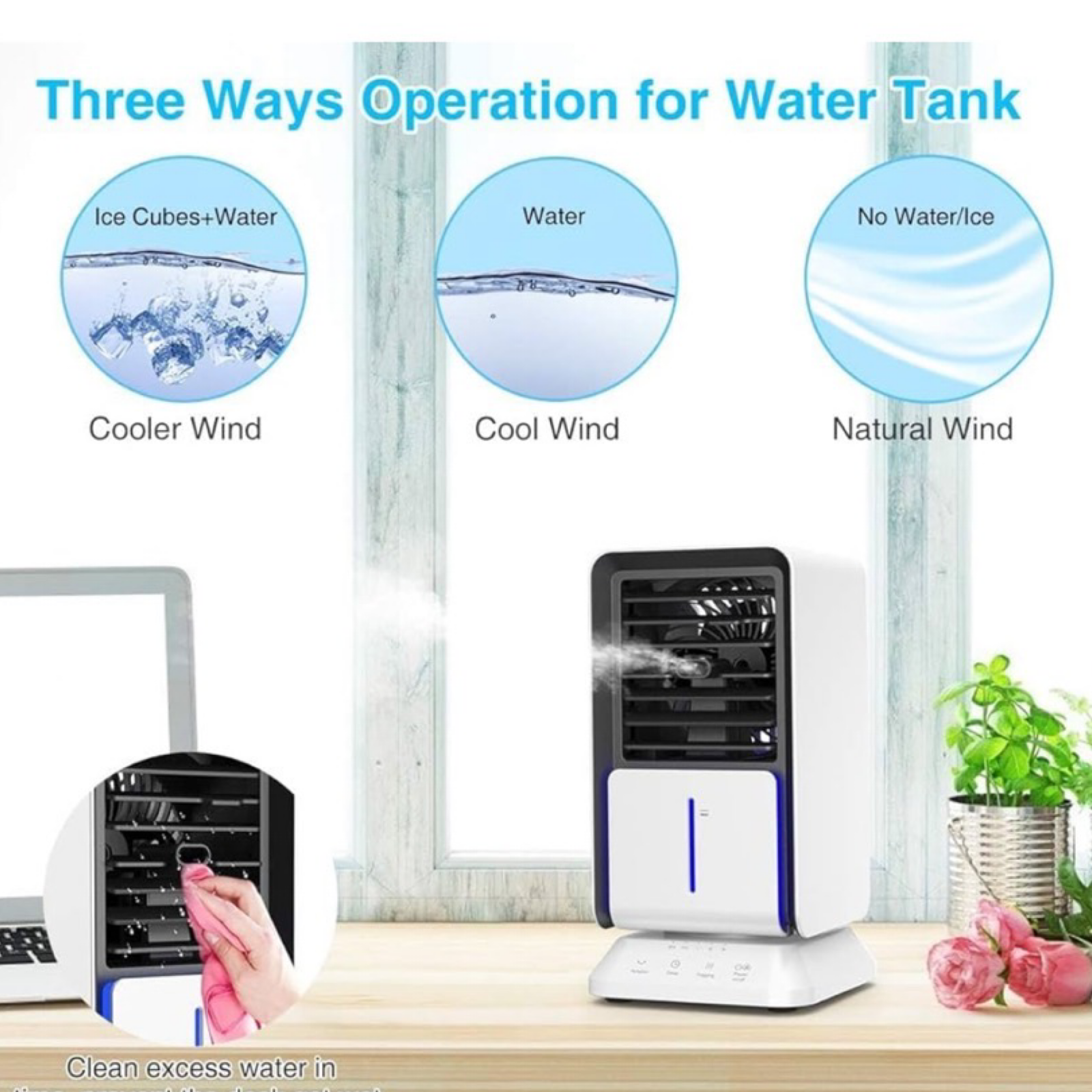 energy efficient small portable air cooler w/ timer no ice needed energy efficient small portable air cooler w/ timer no ice needed