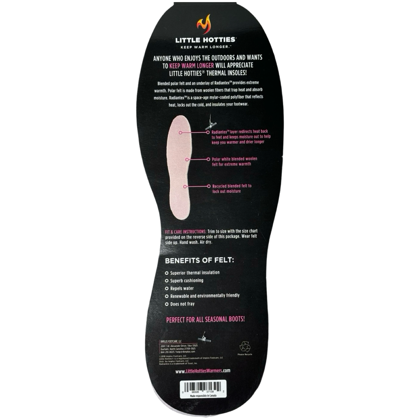 1pr little hotties women's trim to fit thermal insoles repel water 1pr little hotties women's trim to fit thermal insoles repel water
