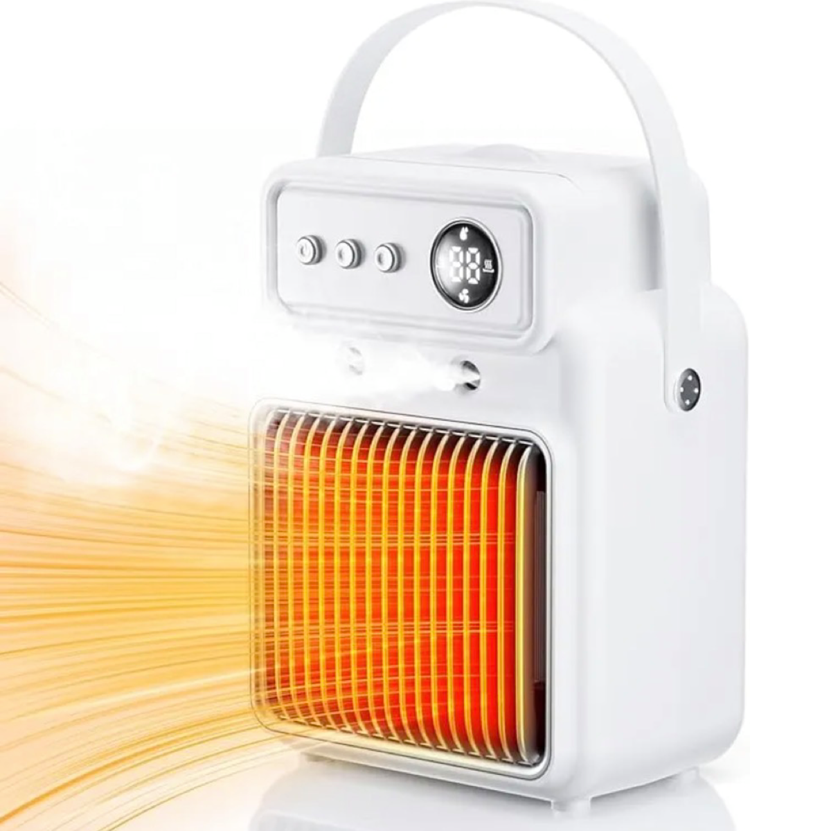 3 in 1 space heater with humidifier & fan heats up to 200sq ft.