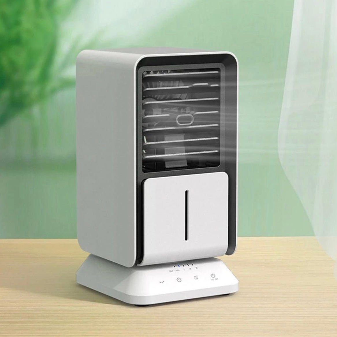 energy efficient small portable air cooler w/ timer no ice needed