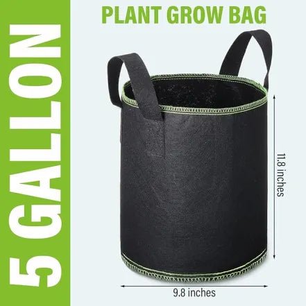 2 pack reusable aeration fabric grow bags – breathable & durable 5 gallon 2 pack reusable aeration fabric grow bags – breathable & durable 5 gallon